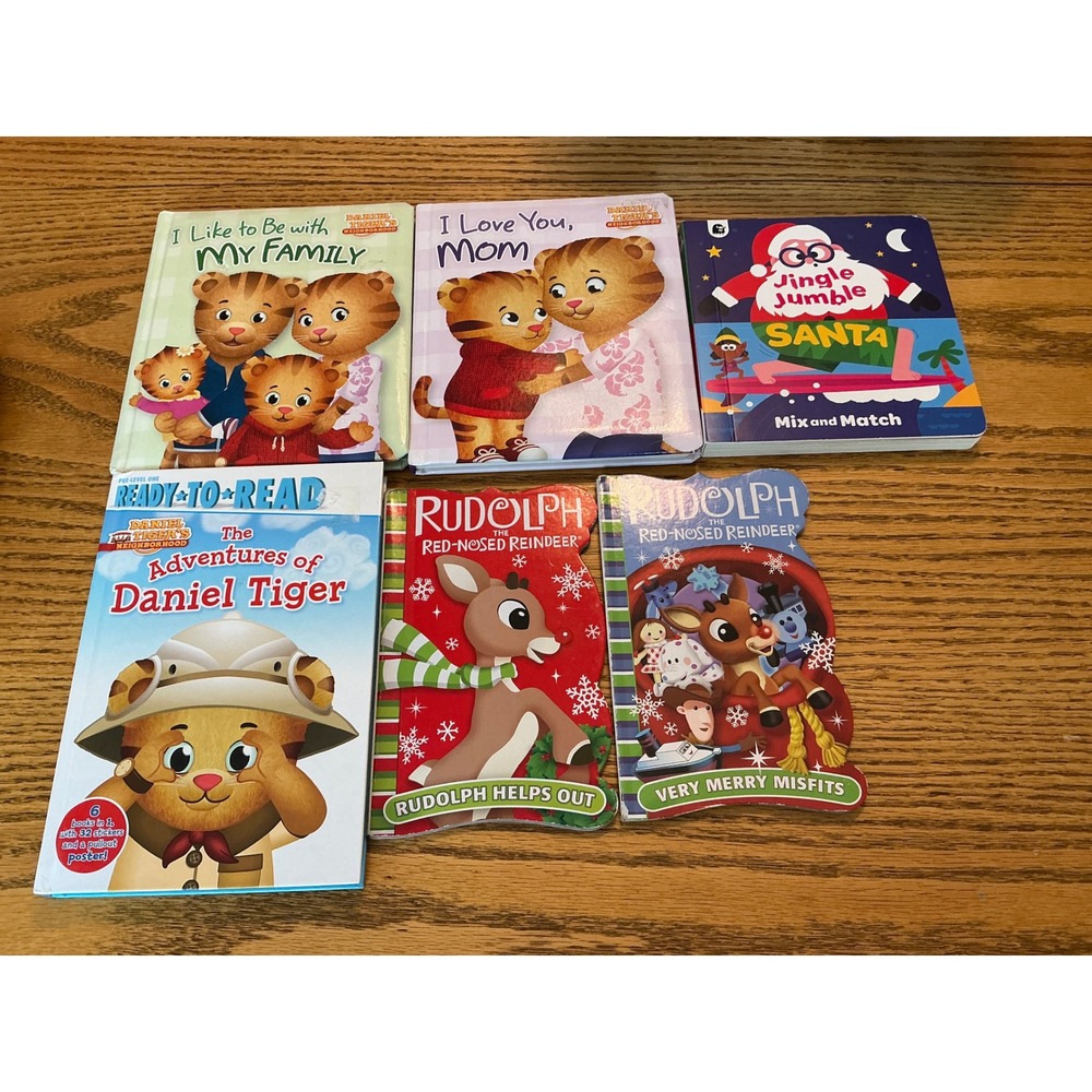 Daniel Tiger 3books & 3 Christmas Books lot